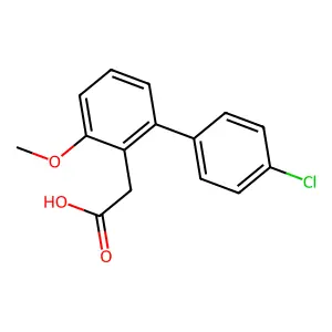 4'-氯-3-甲氧基-2-联苯乙酸 structure