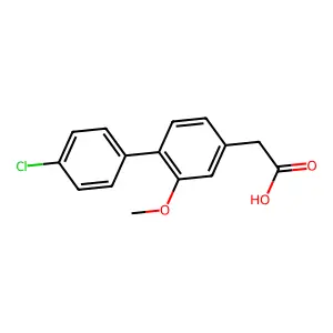 4'-氯-6-甲氧基-4-联苯乙酸 structure