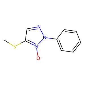 5-(Methylsulfanyl)-1-oxo-2-phenyl-2H-1lambda~5~,2,3-triazole structure