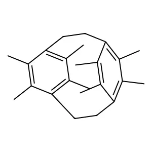 Tricyclo(8.2.2.24,4)hexadeca-5,6,10,12,13,15-hexaene, 5,6,11,12,13,14,15-octamethyl- structure