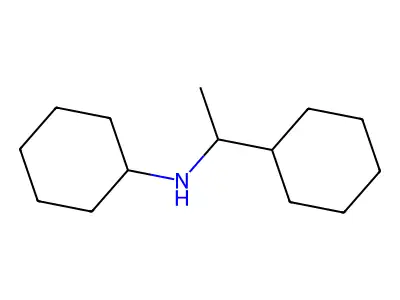 N-(1-cyclohexylethyl)cyclohexanamine structure