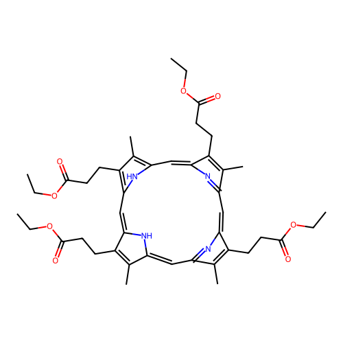 Coproporphyrin III tetraethyl ester structure
