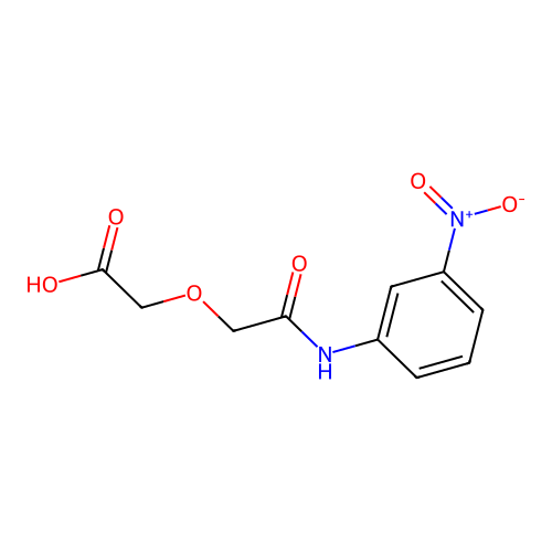 {2-[(3-Nitrophenyl)amino]-2-oxoethoxy}acetic acid structure