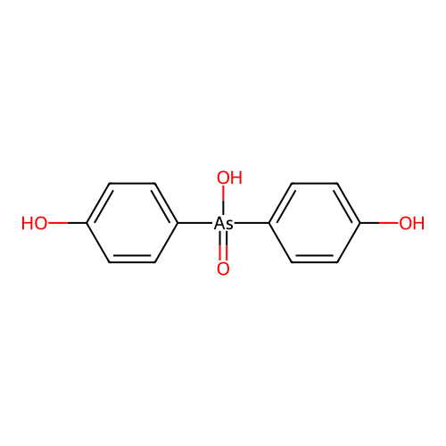 bis(4-hydroxyphenyl)arsinic acid structure