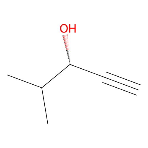 (3S)-4-methylpent-1-yn-3-ol structure