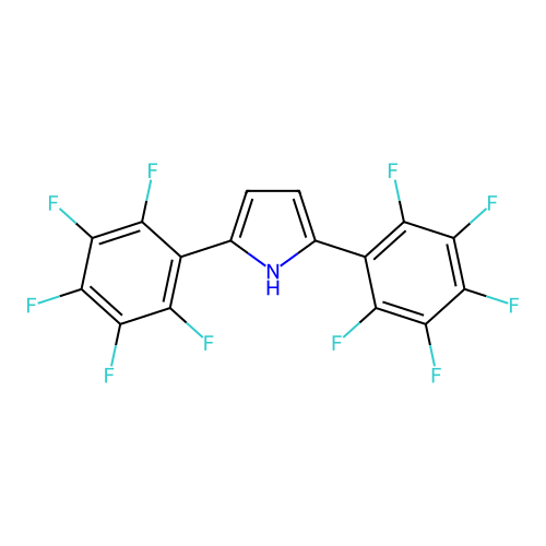 2,5-bis(2,3,4,5,6-pentafluorophenyl)-1H-pyrrole structure