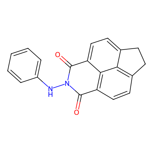 2-Anilino-6,7-dihydro-1h-indeno[6,7,1-def]isoquinoline-1,3(2h)-dione structure