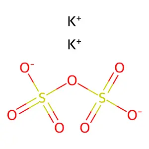 焦硫酸钾 structure