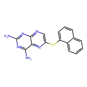 6-Naphthalen-1-ylsulfanylpteridine-2,4-diamine structure