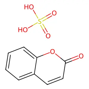 Sulfuric acid, compd. with 2H-1-benzopyran-2-one (1:1) structure