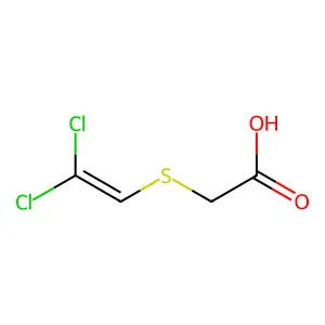 ((2,2-二氯乙烯基)硫基)乙酸 structure