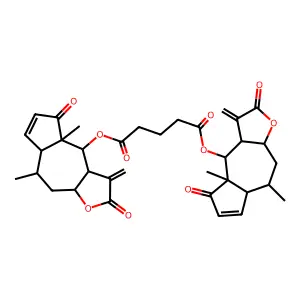 Bis(helenalinyl)glutarate structure