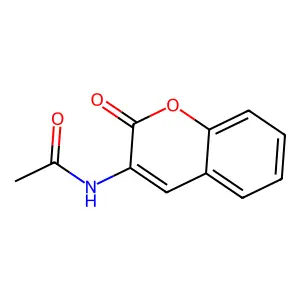 3-Acetamidocoumarin structure