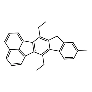 7,13-Diethyl-10-methyl-12H-indeno[1,2-k]fluoranthene structure