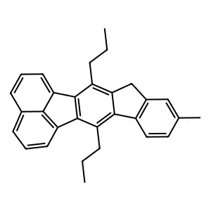 10-Methyl-7,13-dipropyl-12H-indeno[1,2-k]fluoranthene structure