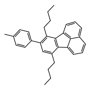 7,10-Dibutyl-8-(4-methylphenyl)fluoranthene structure