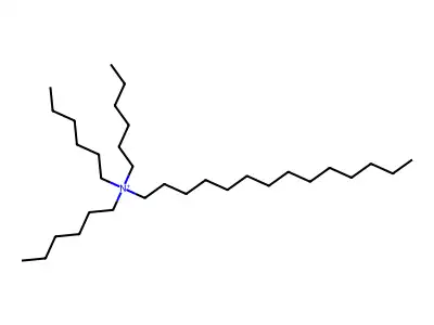 N,N,N-Trihexyl-1-tetradecanaminium structure