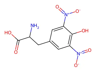 3,5-Dinitro-D-tyrosine structure