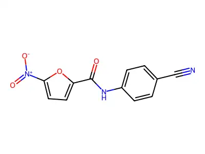 N-(4-Cyanophenyl)-5-nitro-2-furamide structure