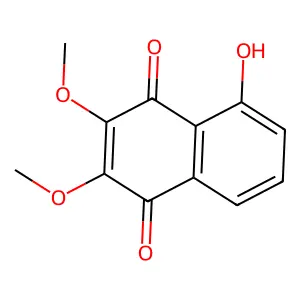 1,4-Naphthalenedione, 5-hydroxy-2,3-dimethoxy- structure