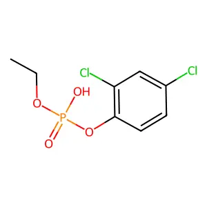 Phosphoric acid, mono(2,4-dichlorophenyl) monoethyl ester structure