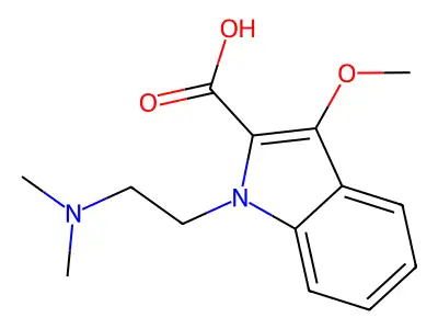 1H-Indole-2-carboxylic acid, 1-(2-(dimethylamino)ethyl)-3-methoxy- structure