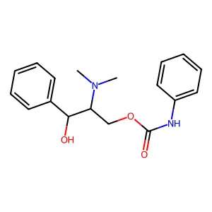 2-(Dimethylamino)-3-hydroxy-3-phenylpropyl hydrogen phenylcarbonimidate structure