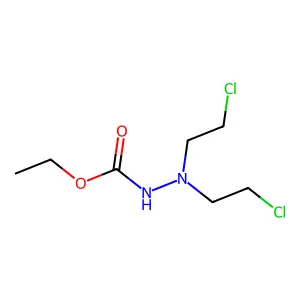Carbazic acid, 3,3-bis(2-chloroethyl)-, ethyl ester structure