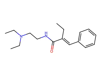 2-亚苄基-N-[2-(二乙氨基)乙基]丁酰胺 structure