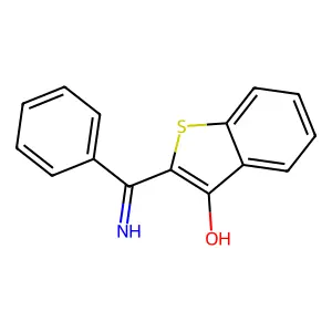 2-(Aminophenylmethylene)benzo(b)thiophene-3-one structure