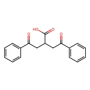 Bis(phenacyl)acetic acid structure