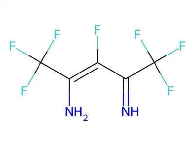 2-Amino-4-iminoheptafluoropent-2-ene structure