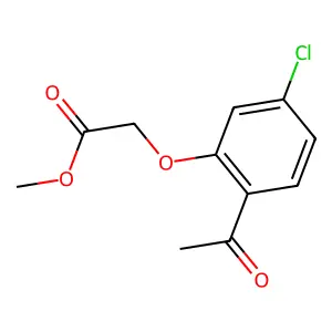 Methyl 2-(2-acetyl-5-chlorophenoxy)acetate structure