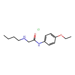p-Acetophenetidide, 2-(butylamino)-, hydrochloride structure