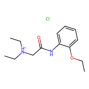 o-Acetophenetidide, 2-(diethylamino)-, hydrochloride structure
