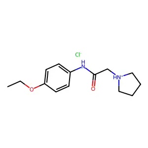 N-(4-Ethoxyphenyl)-2-(pyrrolidin-1-yl)acetamide--hydrogen chloride (1/1) structure