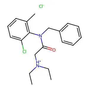 o-Acetotoluidide, N-benzyl-6'-chloro-2-(diethylamino)-, hydrochloride structure