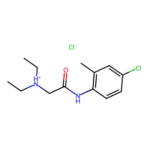 o-Acetotoluidide, 4'-chloro-2-(diethylamino)-, hydrochloride structure