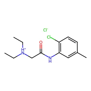m-Acetotoluidide, 6'-chloro-2-(diethylamino)-, hydrochloride structure
