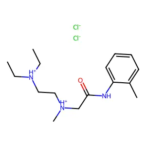 o-Acetotoluidide, 2-(2-(diethylamino)ethyl)methylamino-, dihydrochloride structure