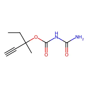 3-甲基-1-戊炔-3-基脲基甲酸酯 structure