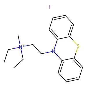 Ammonium, diethylmethyl(2-(10-phenothiazinyl)ethyl)-, iodide structure