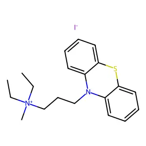 Ammonium, diethylmethyl(3-(10-phenothiazinyl)propyl)-, iodide structure