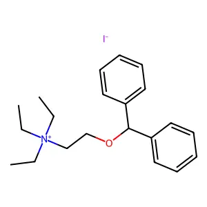 2-(Diphenylmethoxy)-N,N,N-triethylethan-1-aminium iodide structure