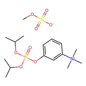 Ammonium, (m-hydroxyphenyl)trimethyl-, methylsulfate, diisopropylphosphate structure
