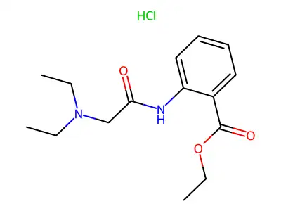 Anthranilic acid, N-((diethylamino)acetyl)-, ethyl ester, hydrochloride structure