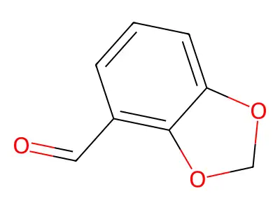 1,3-Benzodioxole-4-carboxaldehyde structure