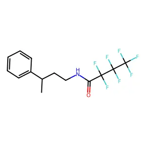 N-(3-Phenyl-butyl)-heptafluorobutanamide structure