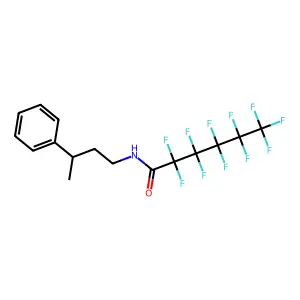 N-(3-Phenylbutyl)-undecafluior-hexanamide structure