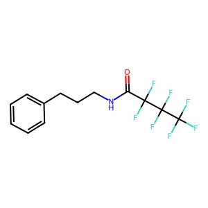 2,2,3,3,4,4,4-Heptafluoro-N-(3-phenylpropyl)butanamide structure